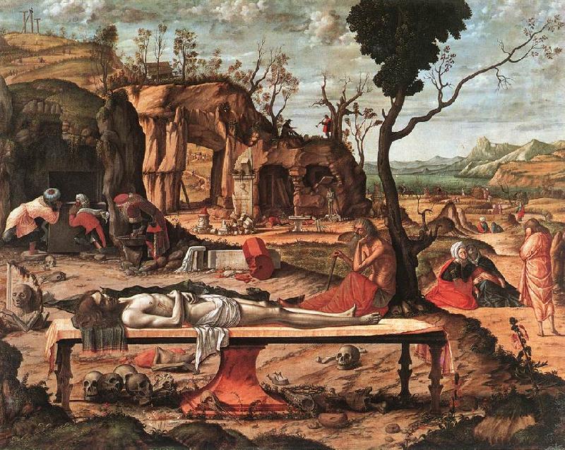 CARPACCIO, Vittore The Dead Christ sf Spain oil painting art